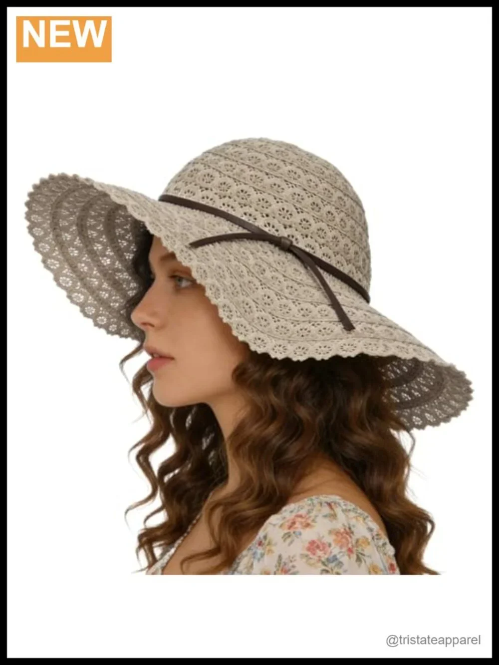Women's Crochet Sun Hat Wide Brim Foldable Floppy Beach Vacation Travel